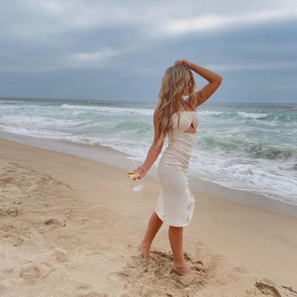 Cream MIDI dress